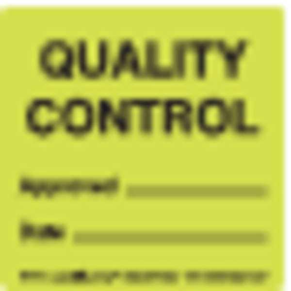 Quality Control Approvd Date, Label, Pk500