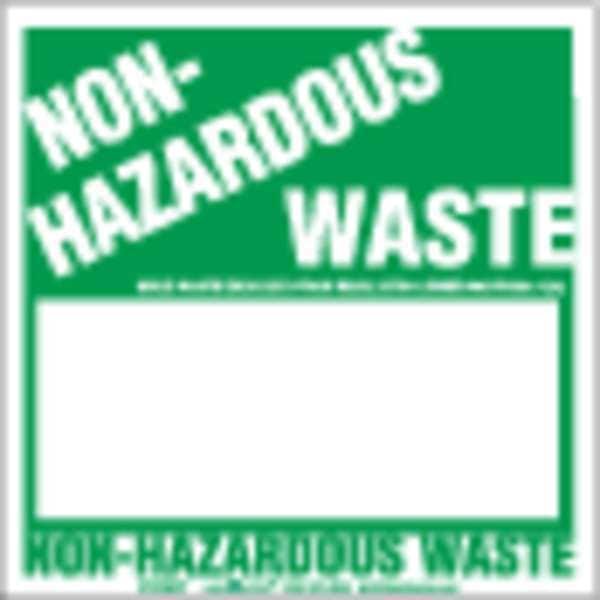 Non-Hazardous Waste Half Bx Paper, PK500