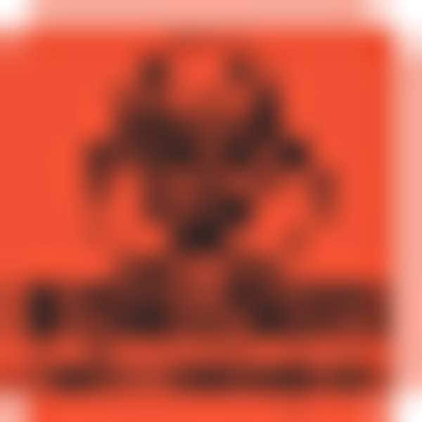Biohazard Label, Orange, 1"x1", PK500