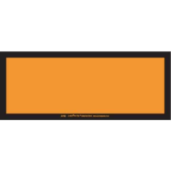 Blank Orange Label Removable Vinyl, Pk25
