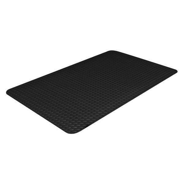 Antifatigue Mat, 3 ft. L x 2 ft. W, Black