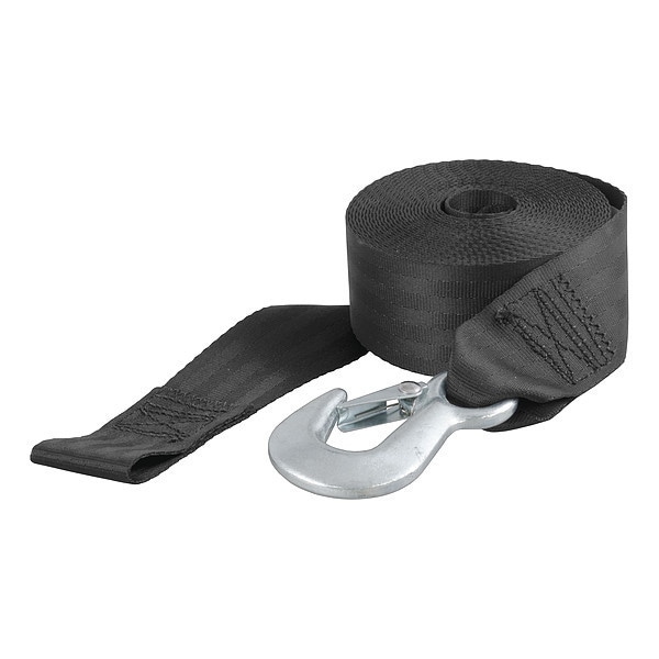 Winch Strap w/Snap Hook, 1333 lb., 20 ft.