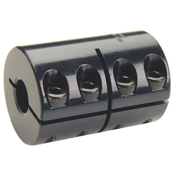 Rigid Coupling, 1-Pc, 1.5"x1.25", Steel, OD 2 5/8", L 3 7/8"