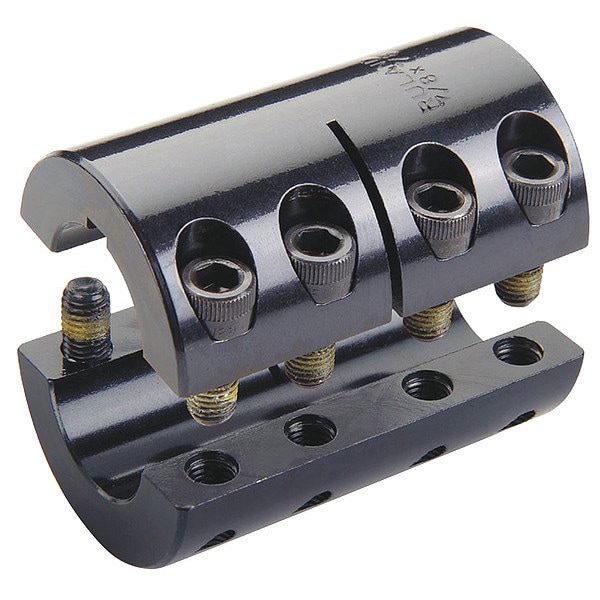 Rigid Coupling, 2-Pc, 1.5"x1.25", Steel