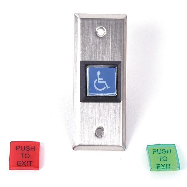 Pushbutton, 2" Illuminated Narrow Plate