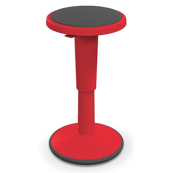 Grow Stool, Height Adjustable, Shrt, Red