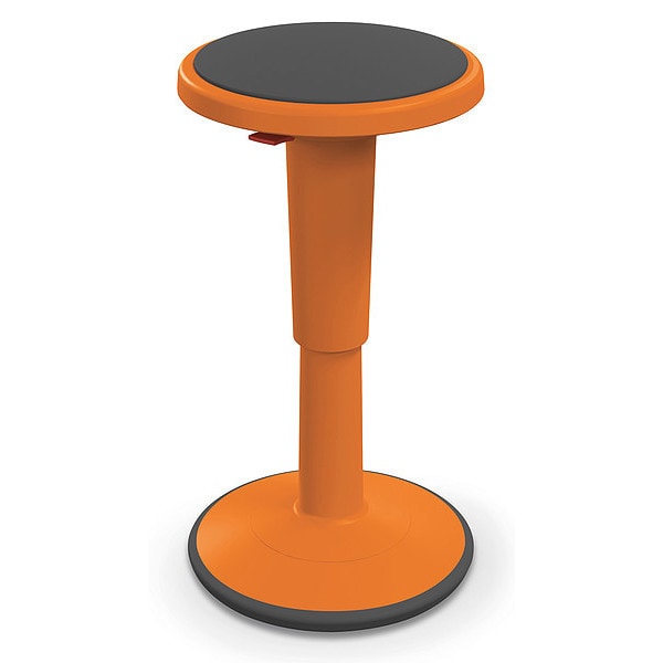 Grow Stool, Height Adjustable, Shrt, Orange