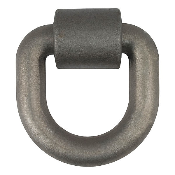 Weld-On Tie-Down D-Ring, Raw Steel, 3"x3"