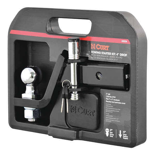 Towing Strtr Kit, 2" Ball, 2" Shnk, 4" Drp