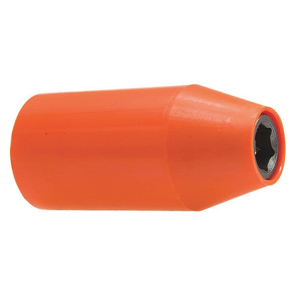 3/8 in Drive Socket with U-Guard Shallow Socket, Urethane Covered, Metric, 8mm, 1-1/4", Square