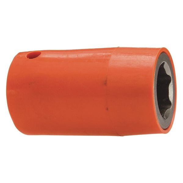 1/2 in Drive Socket with U-Guard Standard Socket, Urethane Covered, Metric, 18mm, 2-1/4", Square