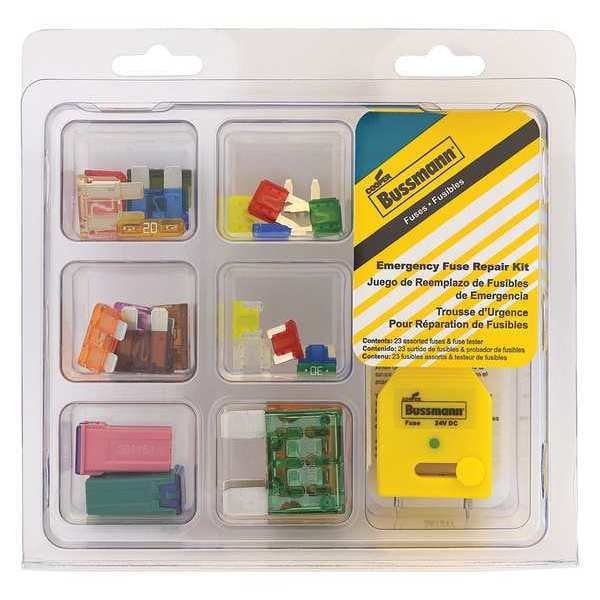 Automotive Fuse Kit, ATC, ATM, ATM-LP, FMX, MAX Series, 23 Fuses Included, 3 to 40A, Not Rated
