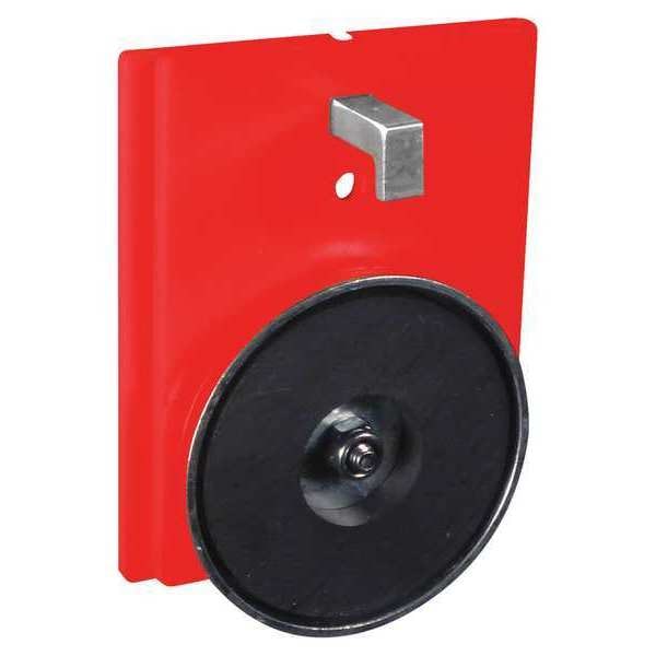 Wall Mount Plate, Red, 3 in Length, Red