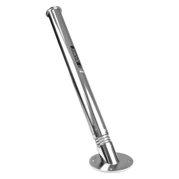 Pole Holder, 27.8" H, 2.4" dia., SS