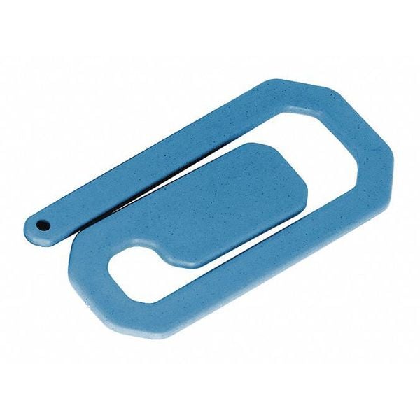 Detectable Paper Clip, L Size, Blue, PK30