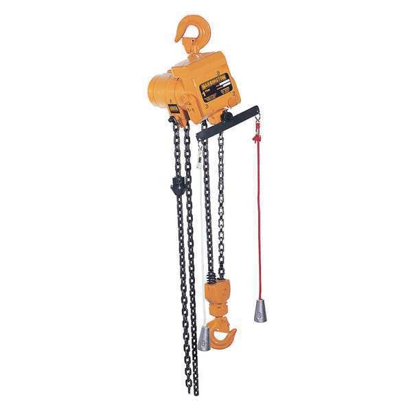 Air Chain Hoist, 2000 lb., Lift 10 ft.