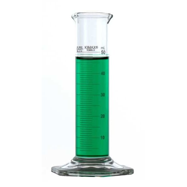 Graduated Cylinder, 140mm H, 50mL, PK12