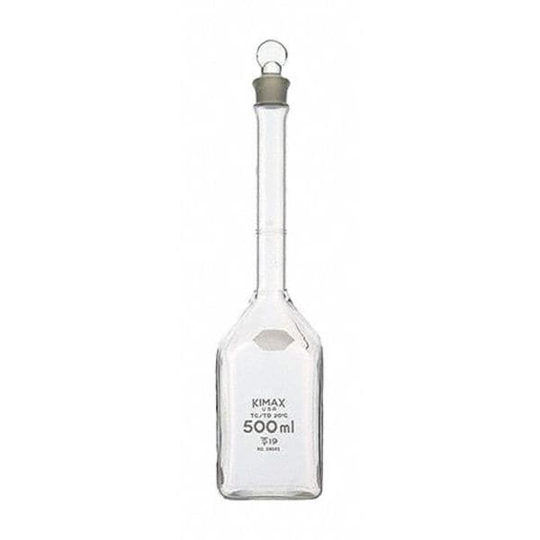 Square Volumetric Flask, 900mL, Clear