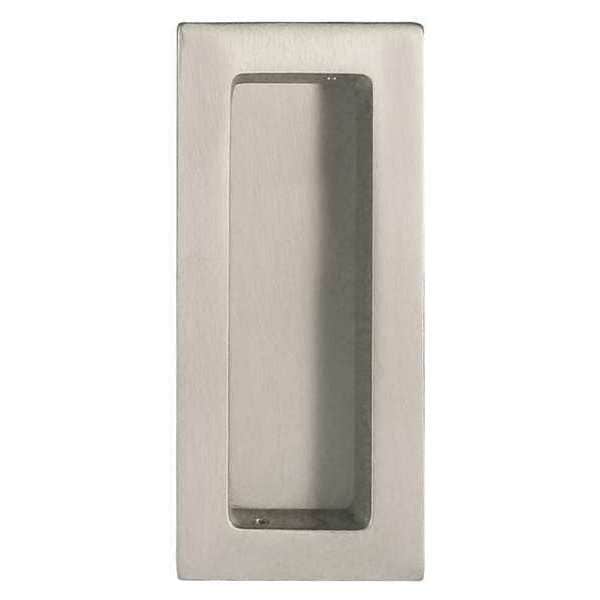 Flush Pull, Solid Brass, Gray