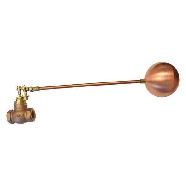 Float Valve, 1-1/2" Size, FNPT, 18" Rod L