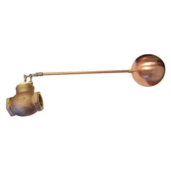 Float Valve, 2" Size, FNPT, 20" Rod L