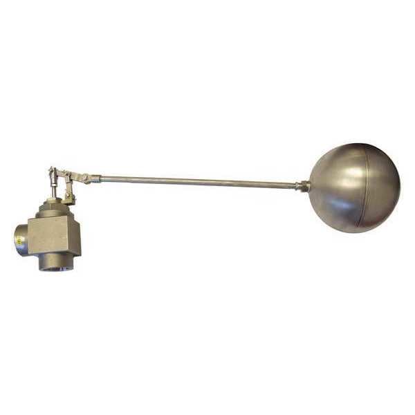 Float Valve, 1-1/2" Size, FNPT, 18" Rod L