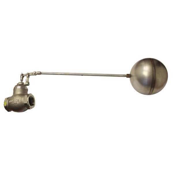 Float Valve, 1-1/2" Size, FNPT, 18" Rod L