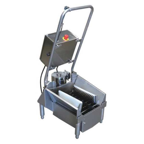 Wet Boot Scrubber, SS, 400 lb., 110VAC