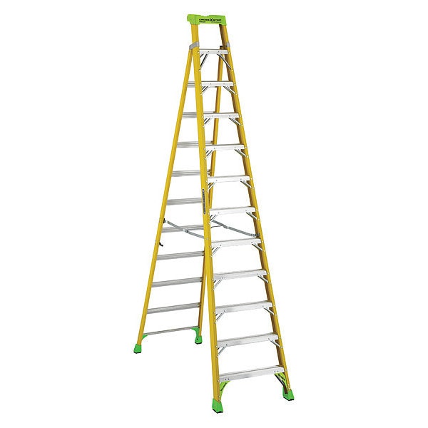 12 ft Fiberglass Stepladder, 375 lb Capacity