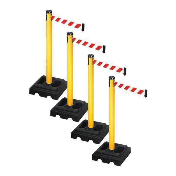 Barrier Systems, Red/White, 10 ft Length, 40 in Post Height