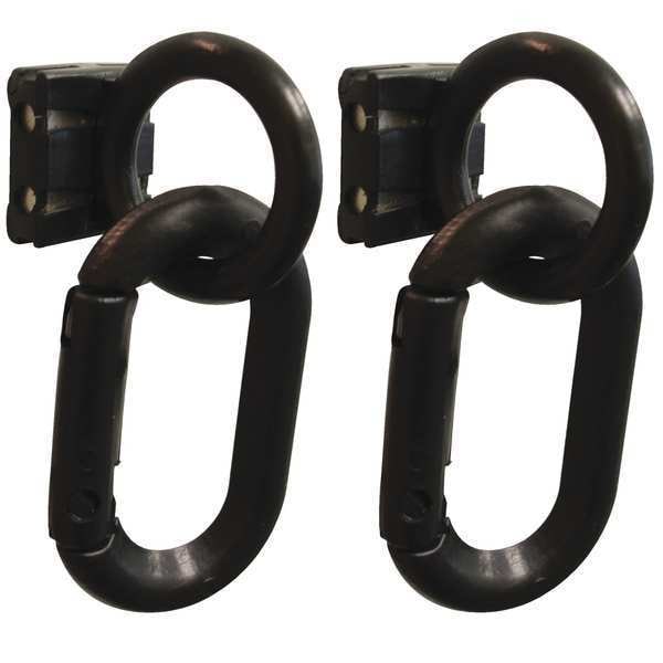 Carabiner Magnet Ring, Black, Not Applicable Length, Matte