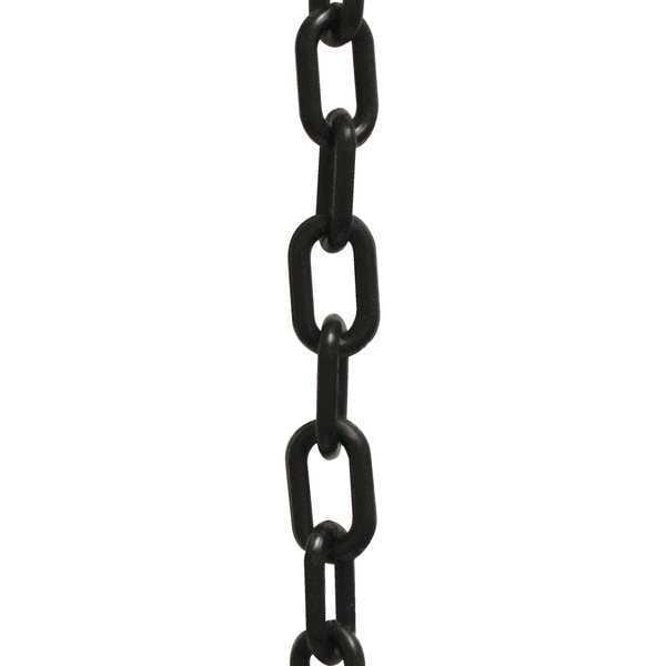 Plastic Chain, Black, 100 ft Length, Gloss