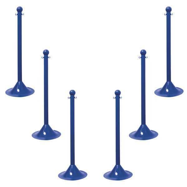 Stanchion, Post Dia. 2", Blue, PK6