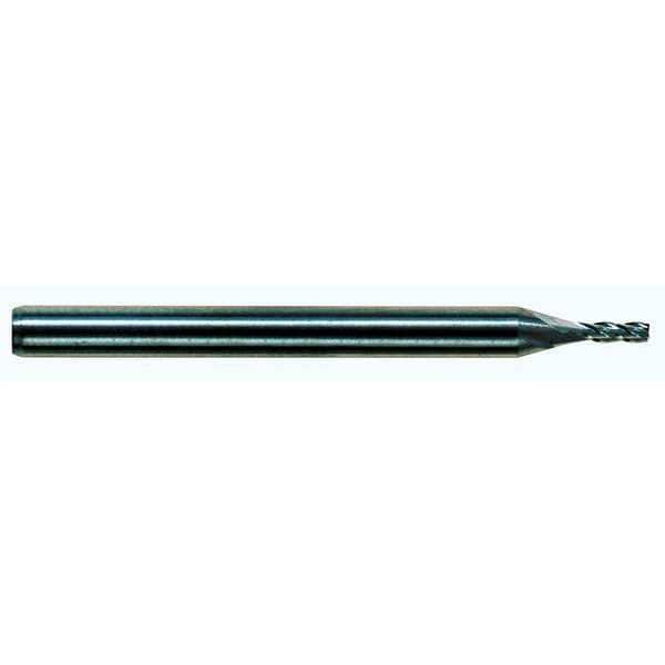 End Mill, 1/16" Dia, 3/16" Cut, Carbide