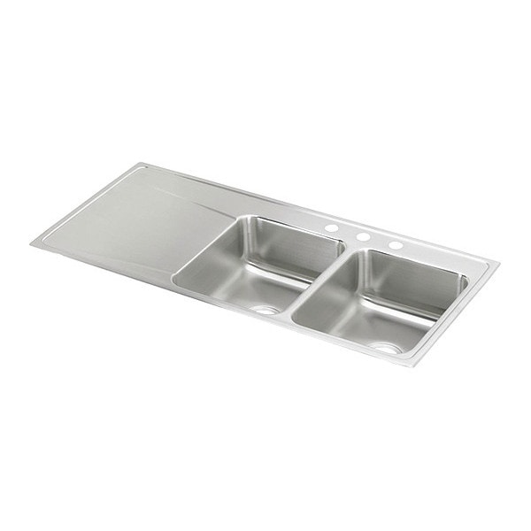 Sink, 4 Hole, Lustrous Satin Finish