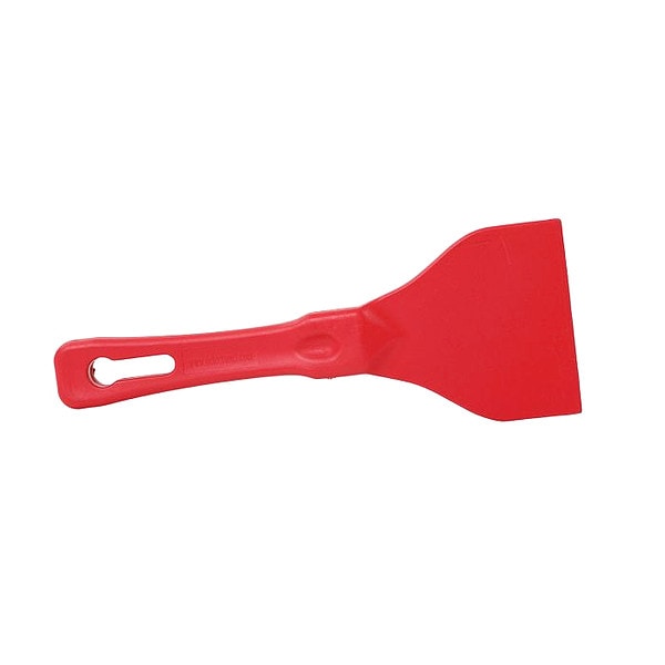 Detectable Scraper - 3 Inch Hand Scraper Red