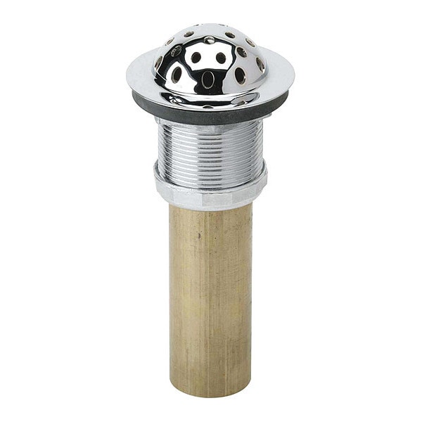 1-1/2" O.D Pipe Dia., Chrome Plated Brass, Drain Fitting and Strainer