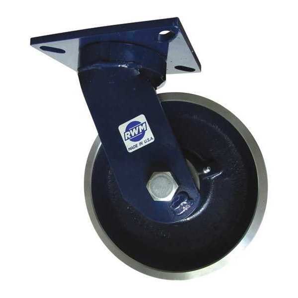 Kgpnls Plt Cstr, Swvl, Steel, 6", 7000 lb.