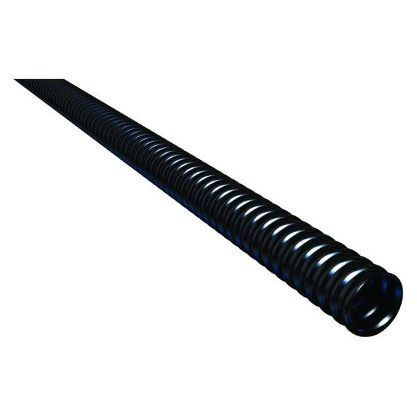 Liquid-Tight Flex Plastic Conduit, 1 in Trade Size, 100 ft, 1 in Bend, PVC, Black