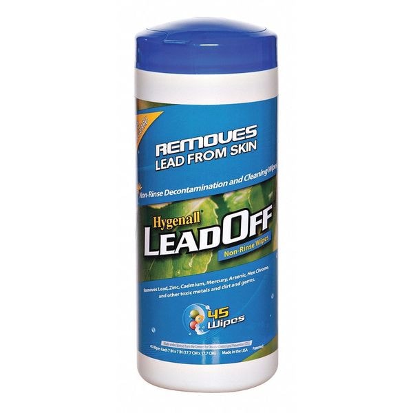 Lead Removing Wipes, Canister, PK12