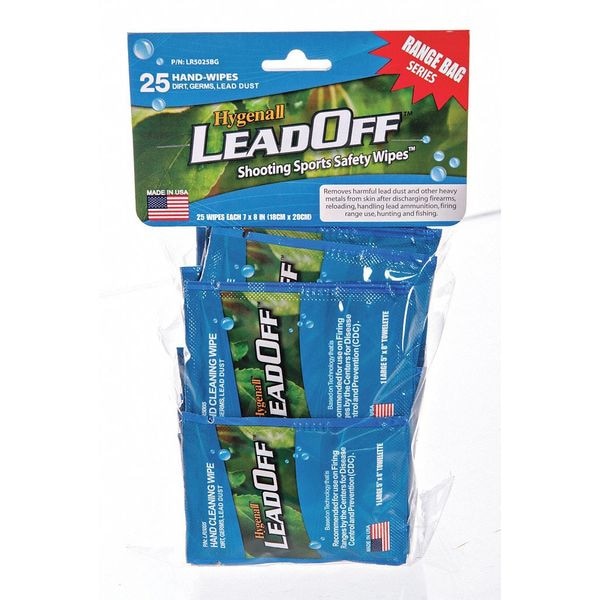 Lead Removing Wipes, Bag, PK4
