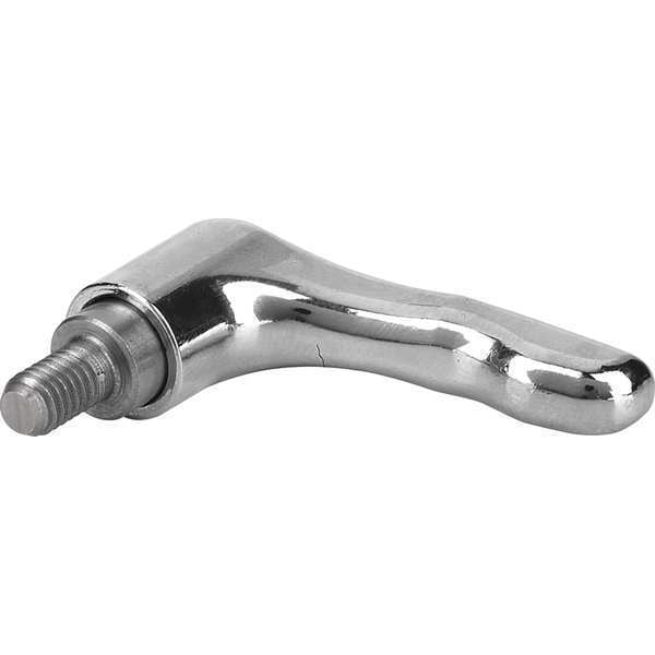 Adjustable Handle, Size: 2 1/4-20X20, Zinc High-Gloss Chromed, Comp: Stainless Steel