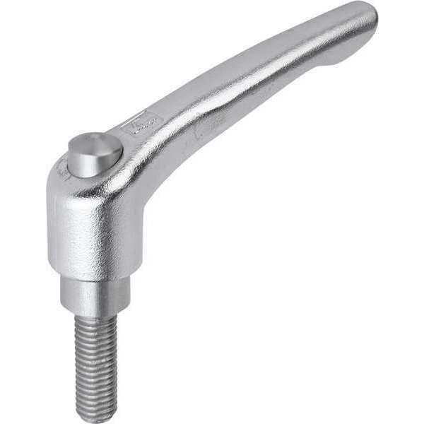 Adjustable Handle With Protective Cap, Size: 2 M08X30, Entirely Stainless Steel, Electropolished