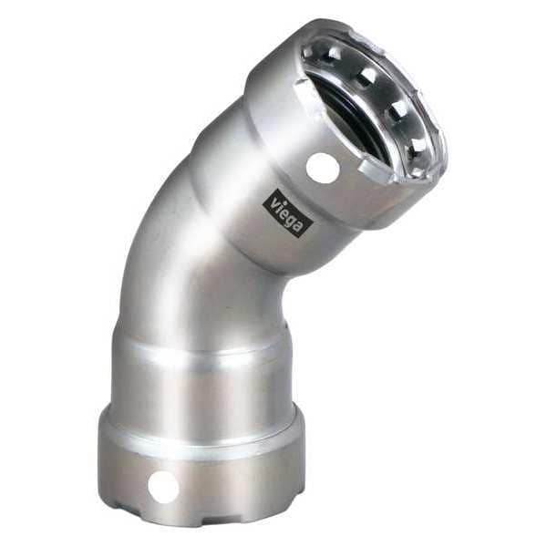 Viega MegaPress 45 elbow, 1/2" x 1/2"