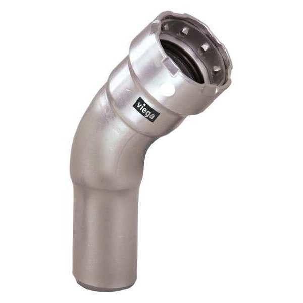 Viega MegaPress 45 street elbow, 1-1/2" x 1-1/2"
