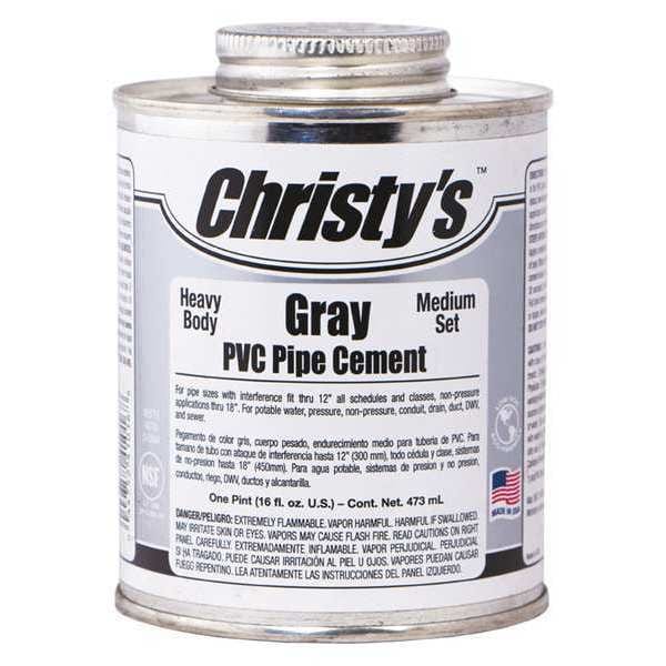 Pipe Cement, Gray, 16 oz.