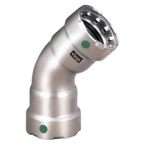 Viega MegaPress 45 street elbow, 1-1/2" x 1-1/2"