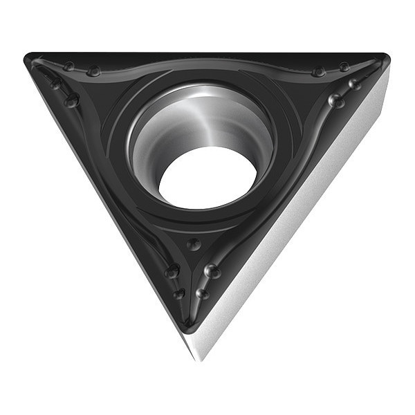 Triangle Turning Insert, Triangle, 3/8 in, TCMT, 0.4 mm, Carbide
