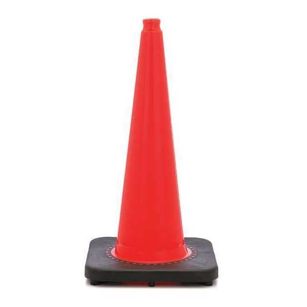 Traffic Cone, PVC, Non-Reflective, 28 in Height, 10 lb, Orange