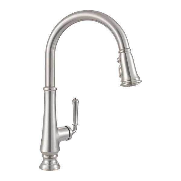 Delancey Pull-Down Kitchen Ss, Lever Handle, Single Hole Only Mount, 1 Hole